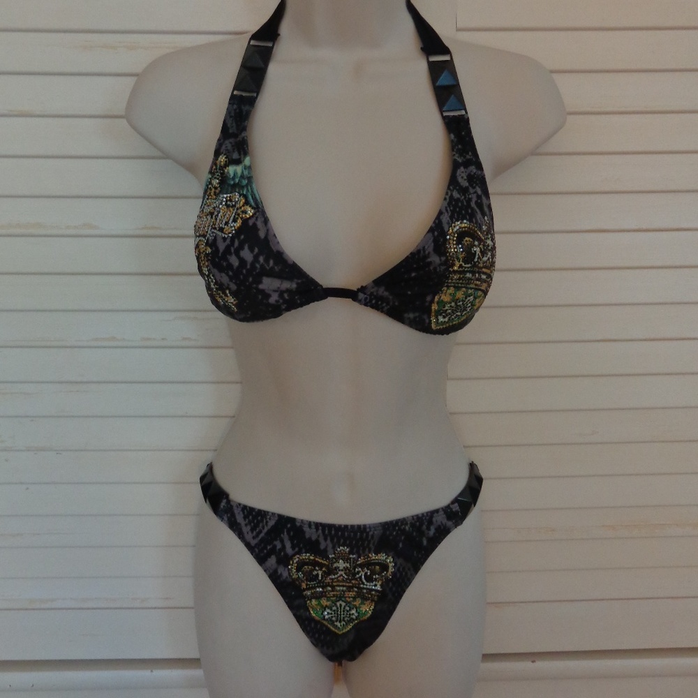 Sinful by Affliction Gorgeous Black/Gray bIKini